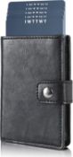 RRP £85 Set of 5 x IWTTWY Card Holder Wallet, Mens Credit Card Wallet, RFID Blocking Leather Ultra