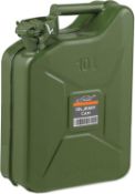 RRP £29.99 Xtremeauto Jerry Can 10L, Fuel Can Metal Petrol Can Water Container Extra Large Liquid