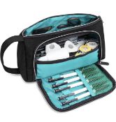 RRP £40 Set of 4 x Jemia Multi Compartments Collection Carrying Case Pencil Case with Handle Strap