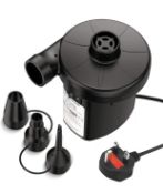 RRP £36 Set of 3 x Electric Airt Pump Portable Inflator Deflator Pump
