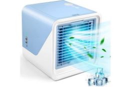 YurDoca Portable Air Conditioner, Personal Cooler Fan, 3 in 1 Evaporative With Large Capacity
