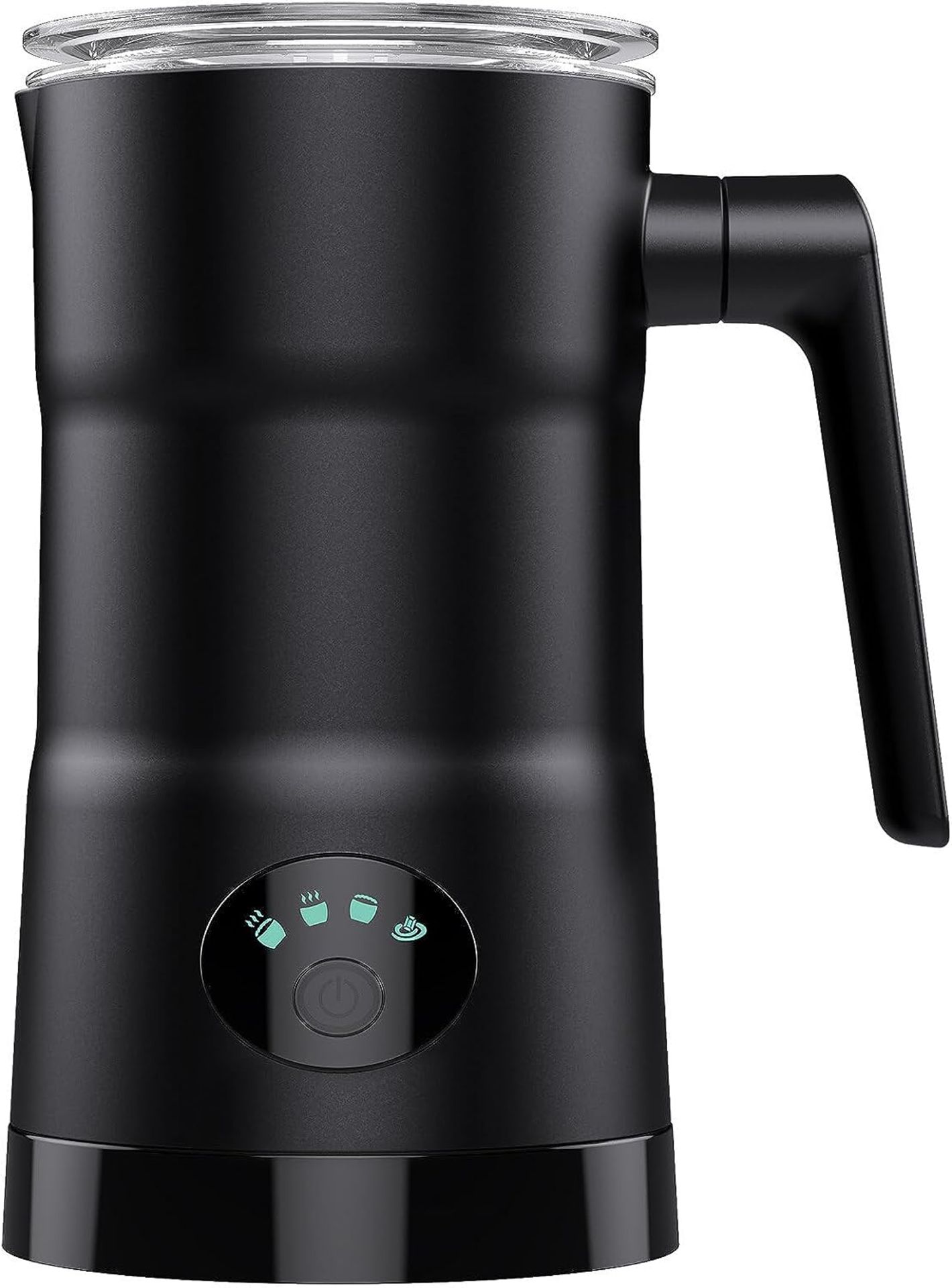 RRP £35.99 Milk Frother Electric - 4 in 1 Automatic Frothers 350ml Large Capacity Steamer Silent