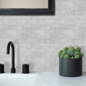 RRP £51.99 DEWOO 20-Sheet Peel and Stick on Self Adhesive Wall Tiles, Wall Panels for Bathroom