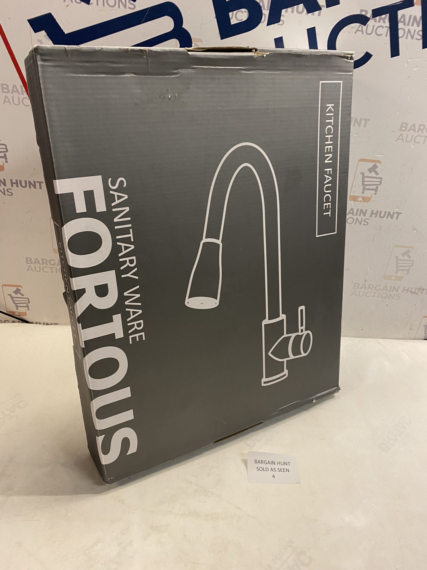 RRP £70.99 FORIOUS Kitchen Sink Tap Mixer, with Pull Out Spray, Swivel Single Handle High Arc Pull - Image 2 of 2