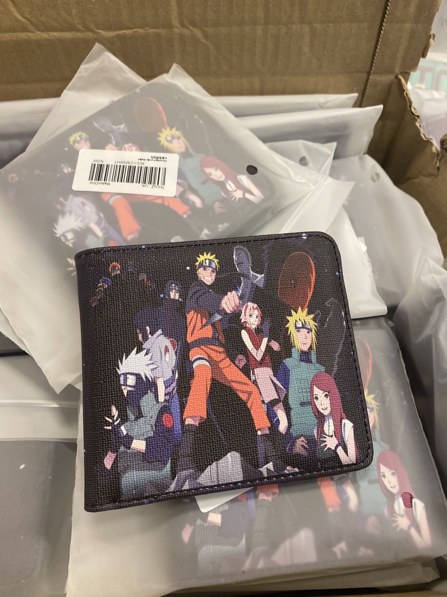 RRP £39 Set of 3 x Qerrassa Wallet Bi-Fold Anime Leather Wallets with Zip Coin Pocket, RFID Blocking - Image 2 of 2