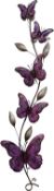 RRP £44.99 SK Purple Butterfly Ribbon Metal Wall Art Nature Wall Sculptures For Home Or Garden