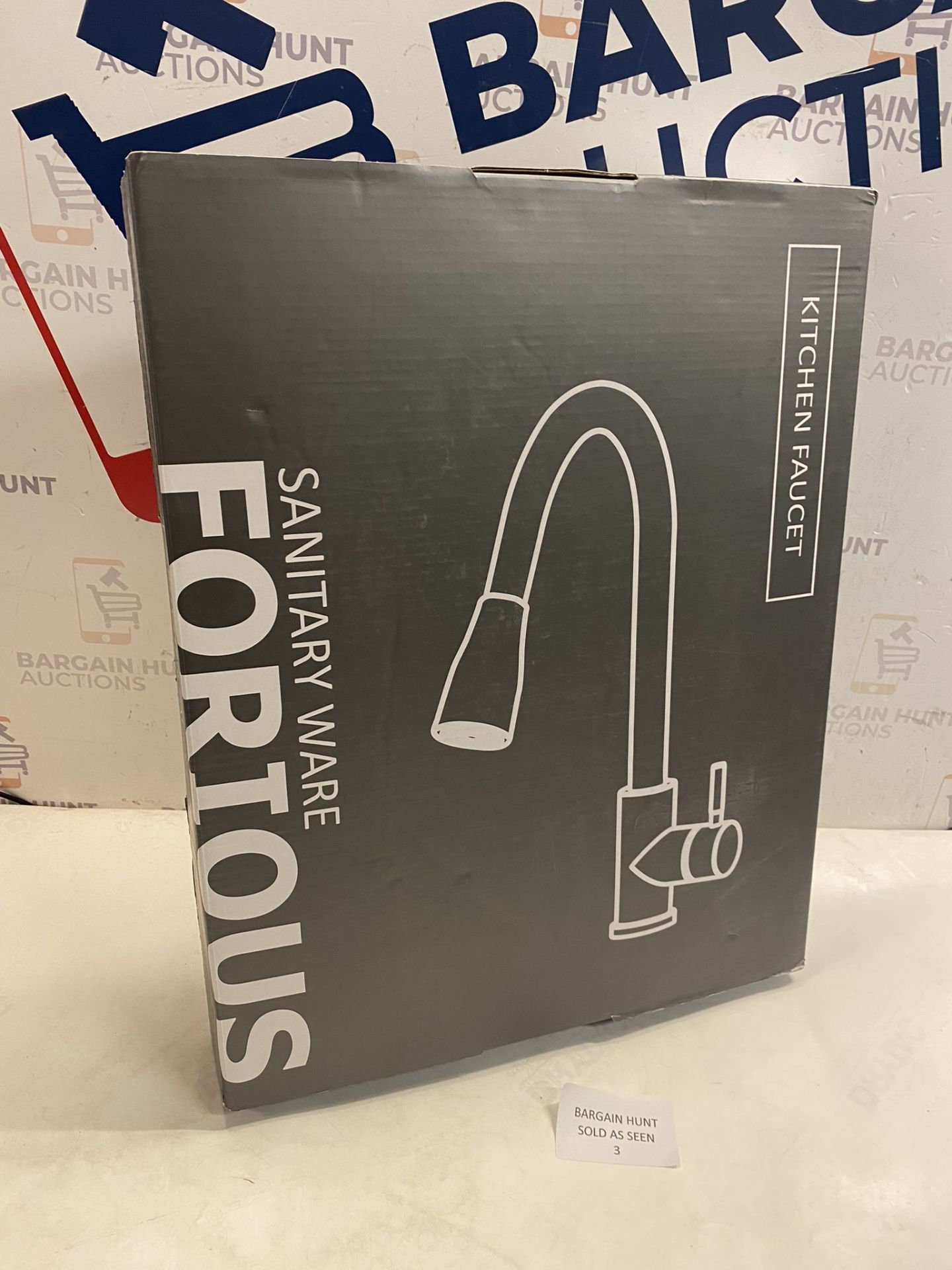 RRP £70.99 FORIOUS Kitchen Sink Tap Mixer, with Pull Out Spray, Swivel Single Handle High Arc Pull - Image 2 of 2