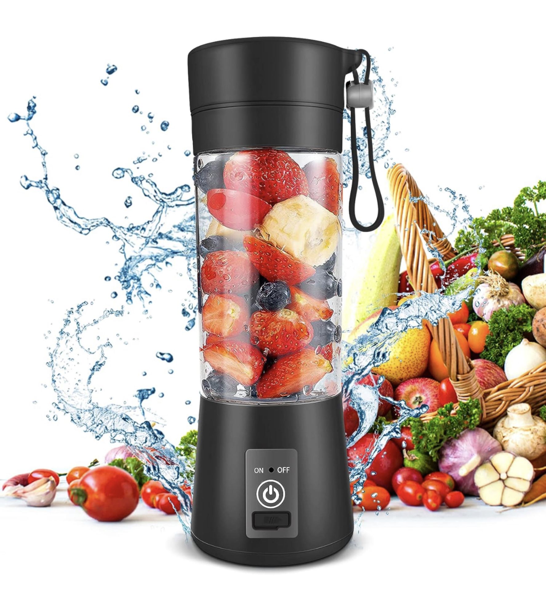 RRP £17.99 Portable Blender Personal Blender USB Rechargeable with Stainless Steel Blades for