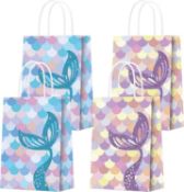 RRP £176 Set of 11 x BOTANCE 16 PCS Party Favor Bags for Mermaid Birthday Party Supplies, Party Gift