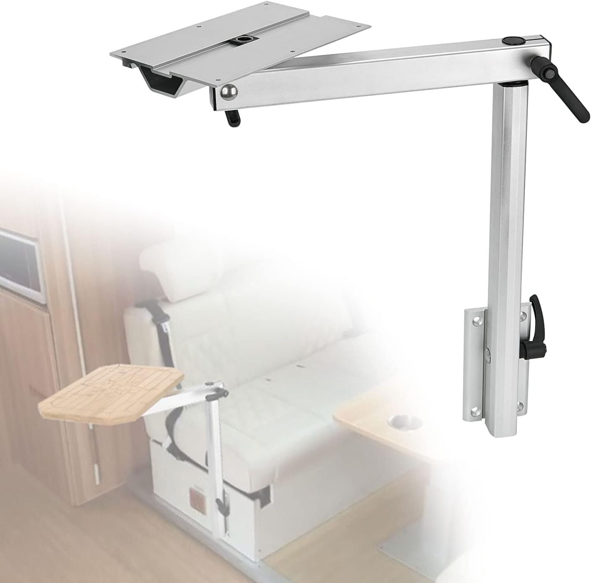 RRP £146.99 DALUOBO 360 Degree Bracket Rotatable Adjustable Removable Laptop Table Leg Support for