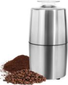 RRP £17.99 Coffee Grinder Electric - Turimon Stainless Steel Coffee Bean Grinder for Coffe