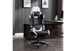 RRP £189.99 Sha XiaZhi Gaming Chair Racing Style PU Leather High Back Ergonomic Design Office Chair