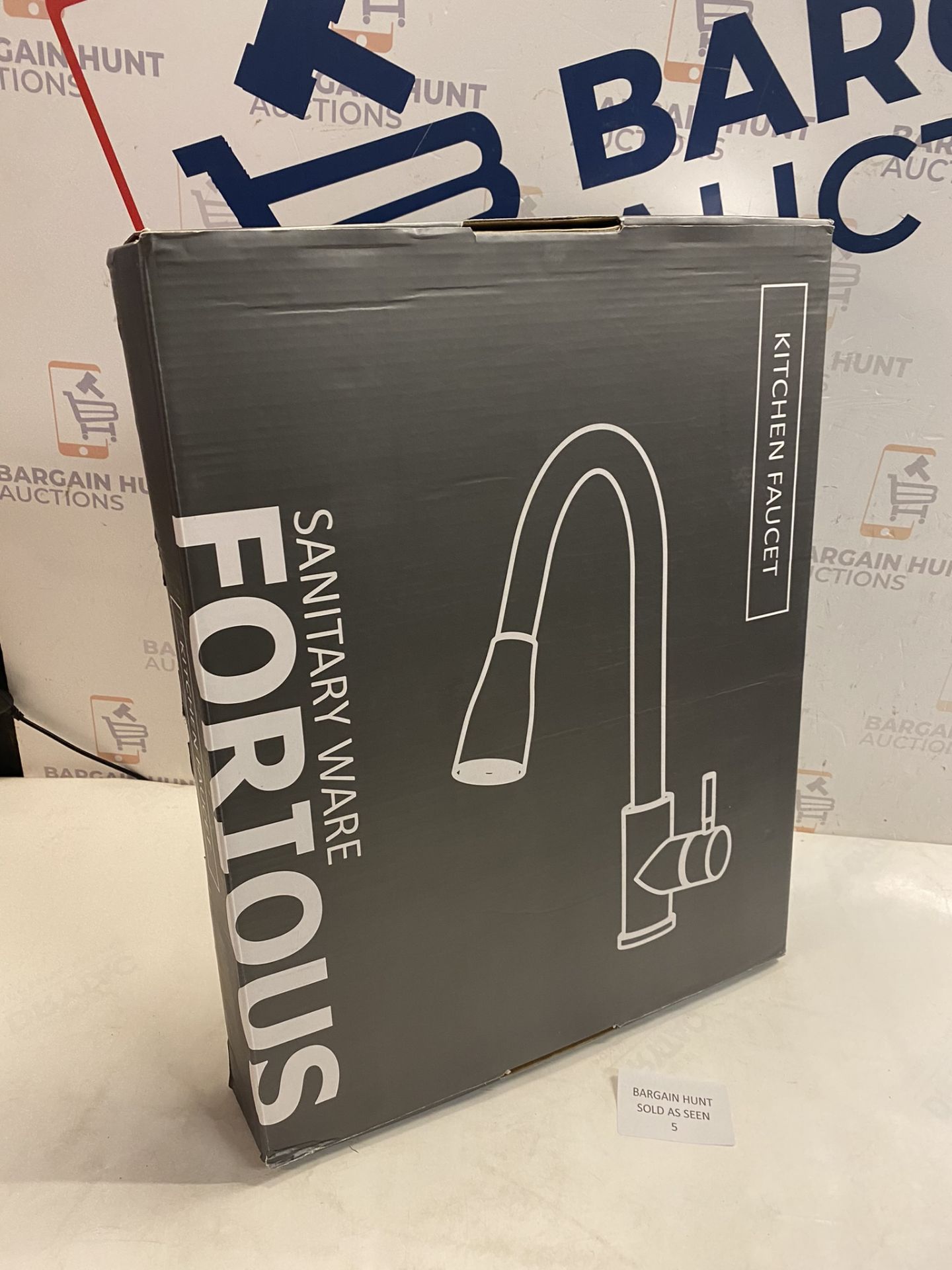 RRP £70.99 FORIOUS Kitchen Sink Tap Mixer, with Pull Out Spray, Swivel Single Handle High Arc Pull - Image 2 of 2