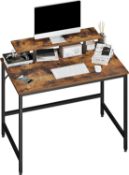 RRP £64.99 JOISCOPE Computer Desk, Home Office Desk & Workstation with Storage Shelf Monitor Stand