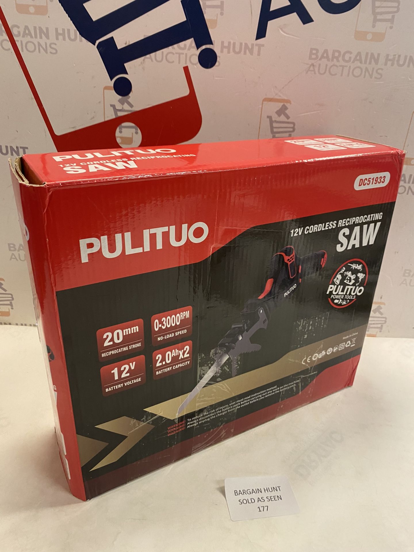 RRP £65.99 PULITUO Reciprocating Saw,Cordless Saw with Clamping Jaw Variable Speed Electric Saw - Image 2 of 2