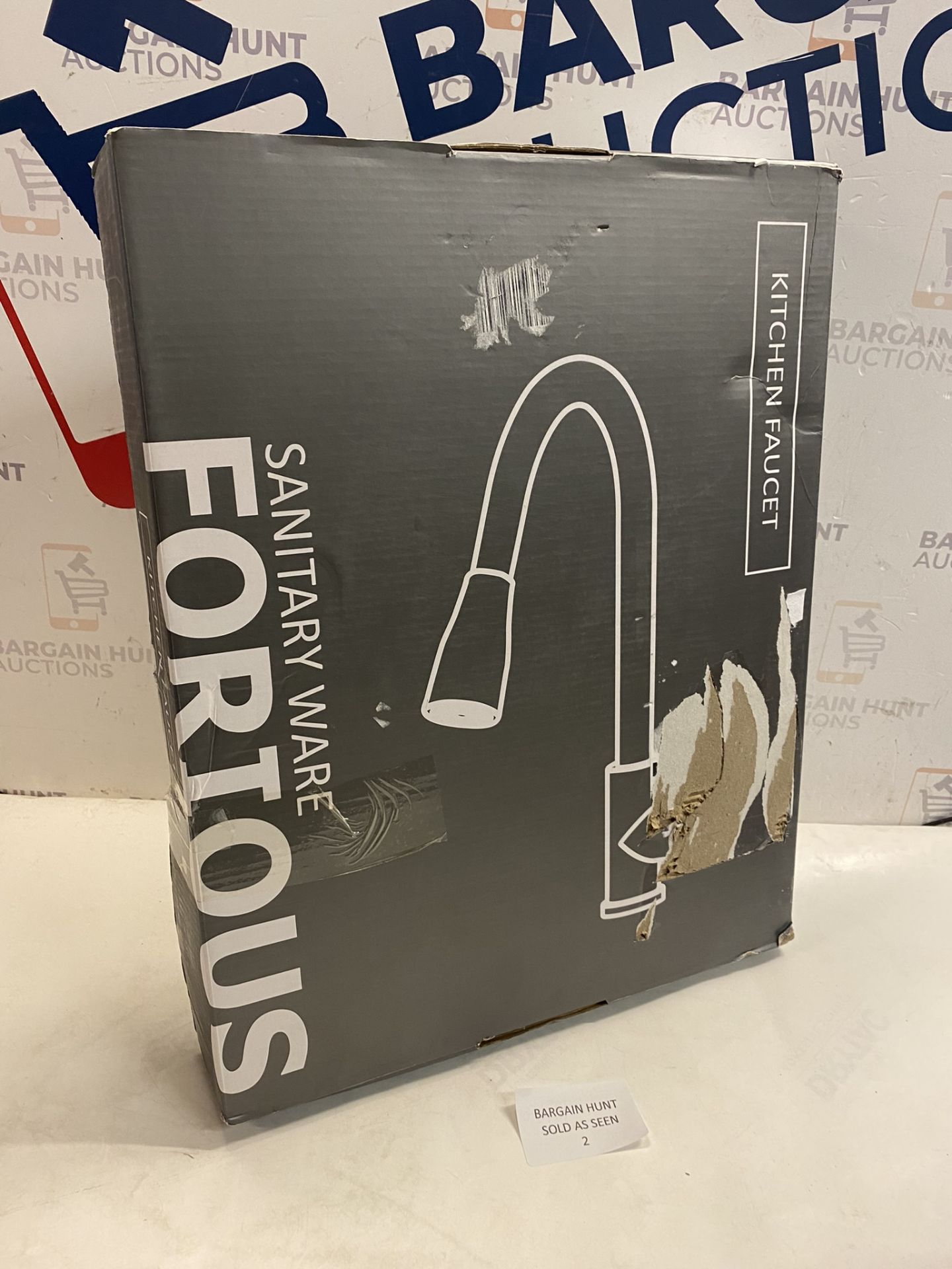 RRP £70.99 FORIOUS Kitchen Sink Tap Mixer, with Pull Out Spray, Swivel Single Handle High Arc Pull - Image 2 of 2