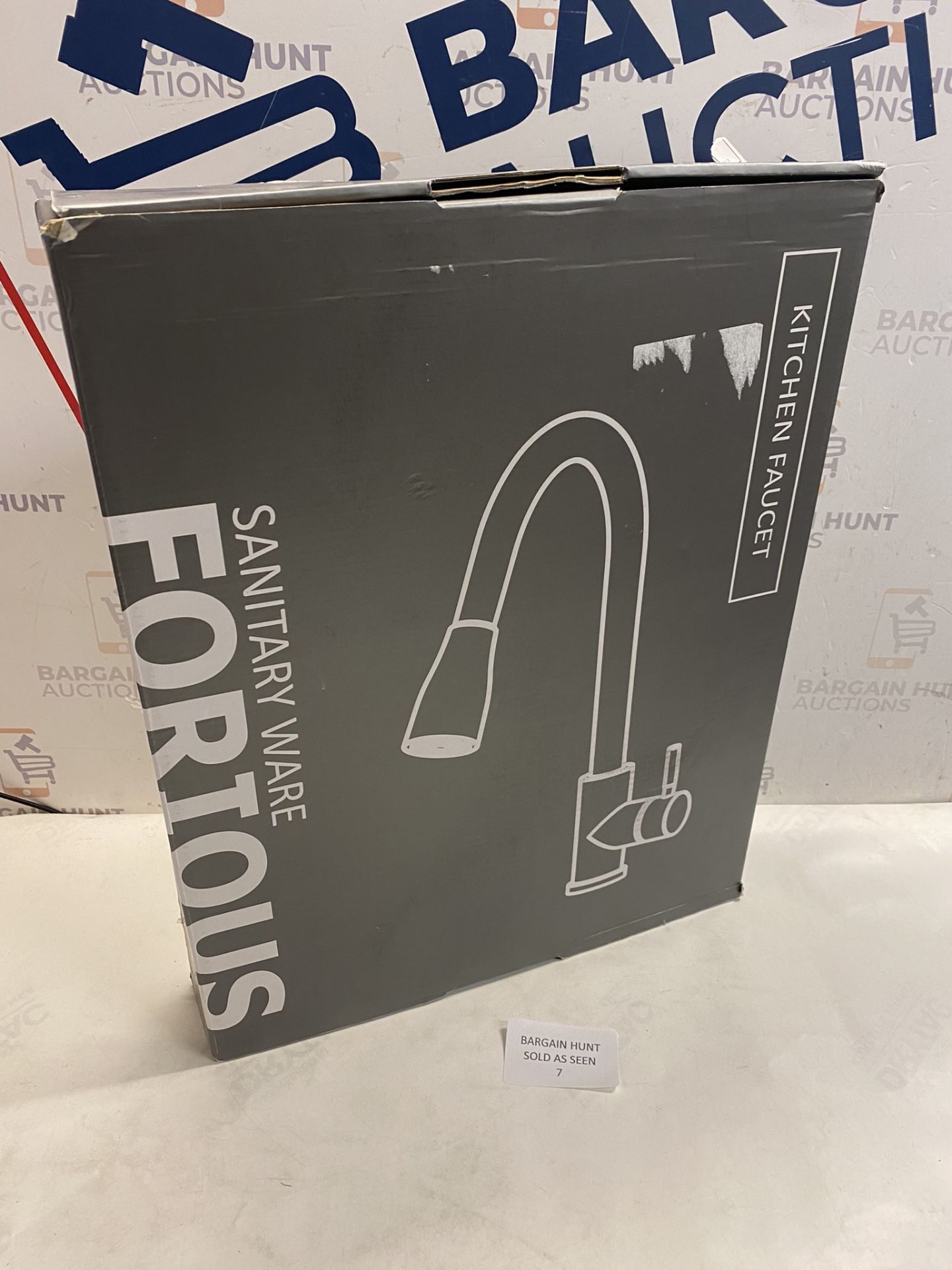 RRP £70.99 FORIOUS Kitchen Sink Tap Mixer, with Pull Out Spray, Swivel Single Handle High Arc Pull - Image 2 of 2