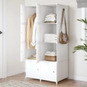 RRP £47.99 JOISCOPE Portable Wardrobe for Bedroom Storage Organizer Closet with Clothes Hanging