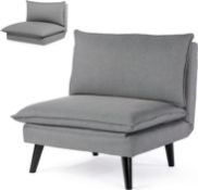 RRP £129.99 Vesgantti 6-in-1 Sofa Bed Chair, Convertible Adjustable Folding 5 Position Sleeper Chair