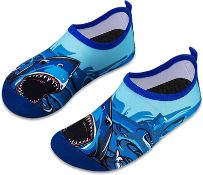 RRP £240 Box of 24 x Kids Beach Swim Shoes Water Sport Shoes Barefoot Skin Boys Girls Quick Dry