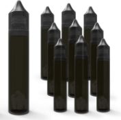 RRP £105 Set of 15 x 5-Pack Chubby Gorilla LDPE 30ML Bottles (Black)