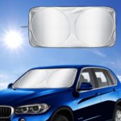 RRP £108 Set of 12 x Car Windscreen Sun Shade,Front Windshield Sunshade,Foldable Cover Visor