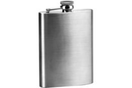 RRP £35 Set of 5 x 8oz Hip Flask Set Stainless Steel Pocket Flask with 2 Small Glasses and Funnel