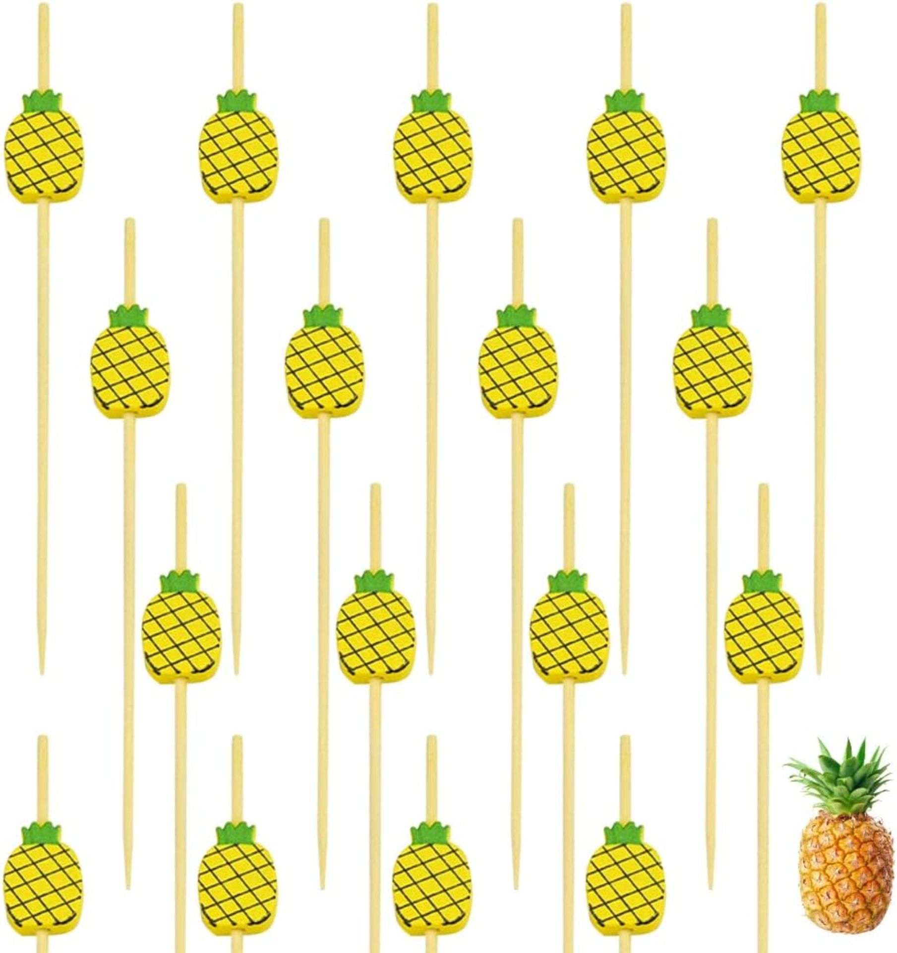 RRP £49 Set of 7 x ANTHYTA 100pcs Cocktail Sticks Cocktail Picks Wooden Cocktail Ticks Toothpicks