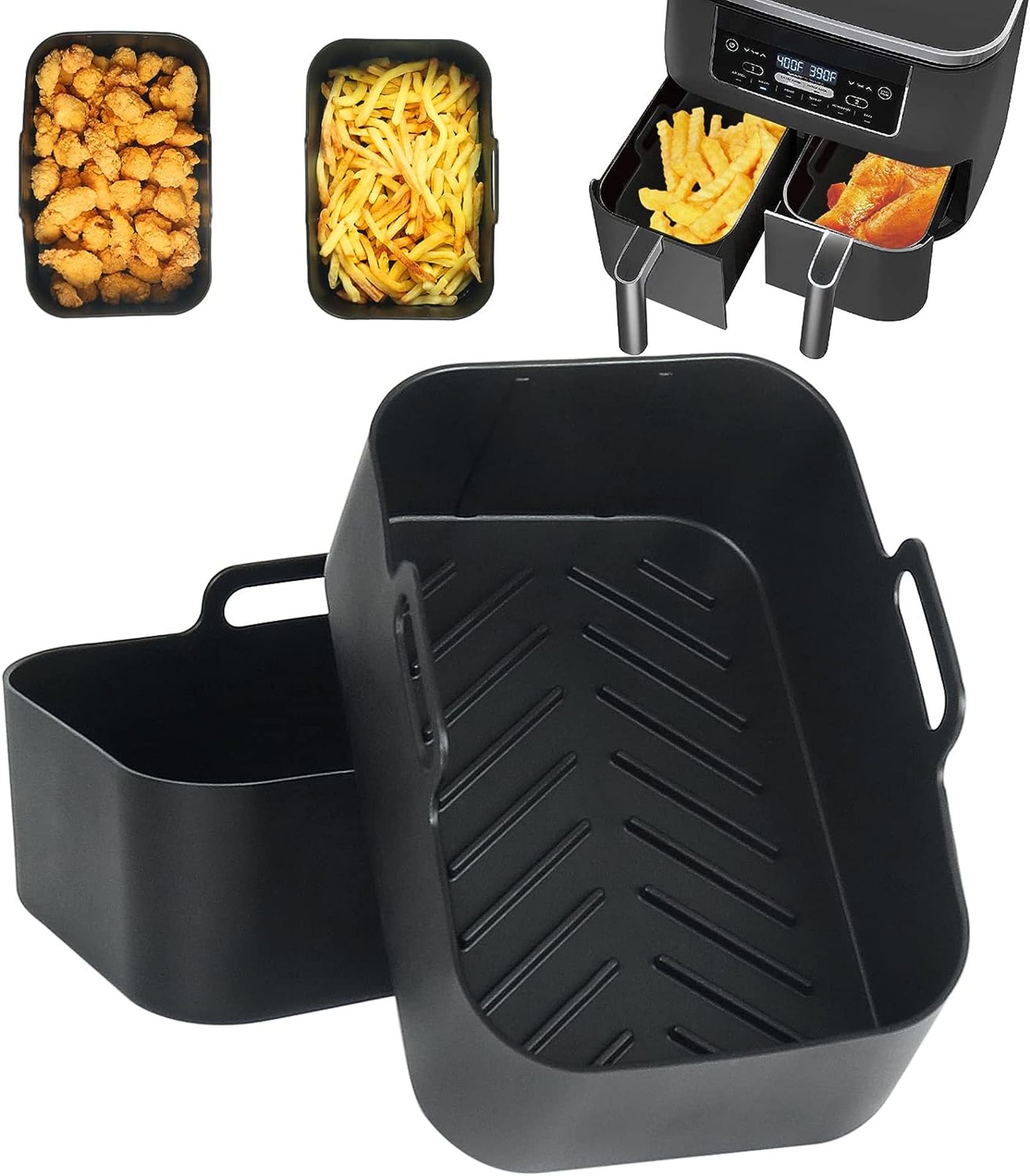 Approximate RRP £450 Large Box of Kitchen/ Air Fryer Items (see images for contents list) - Image 2 of 6