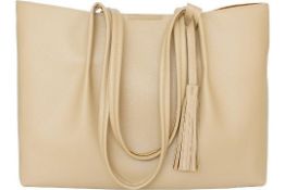 Tote Bag for women PU, Ladies Large Top Handle Leather Handbag Waterproof, Soft Shoulder Laptop Bag