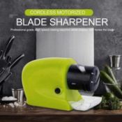 RP £56 Set of 4 x Jeanoko Motorized Knife Blade Sharpener, Electric Knife Sharpener Electric Knife