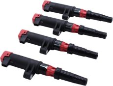 RRP £50 Set of 2 x 4-Pack TAKPART Ignition Coil Compatible for Clio Megane Grand Scenic 1.4 1.6 1.