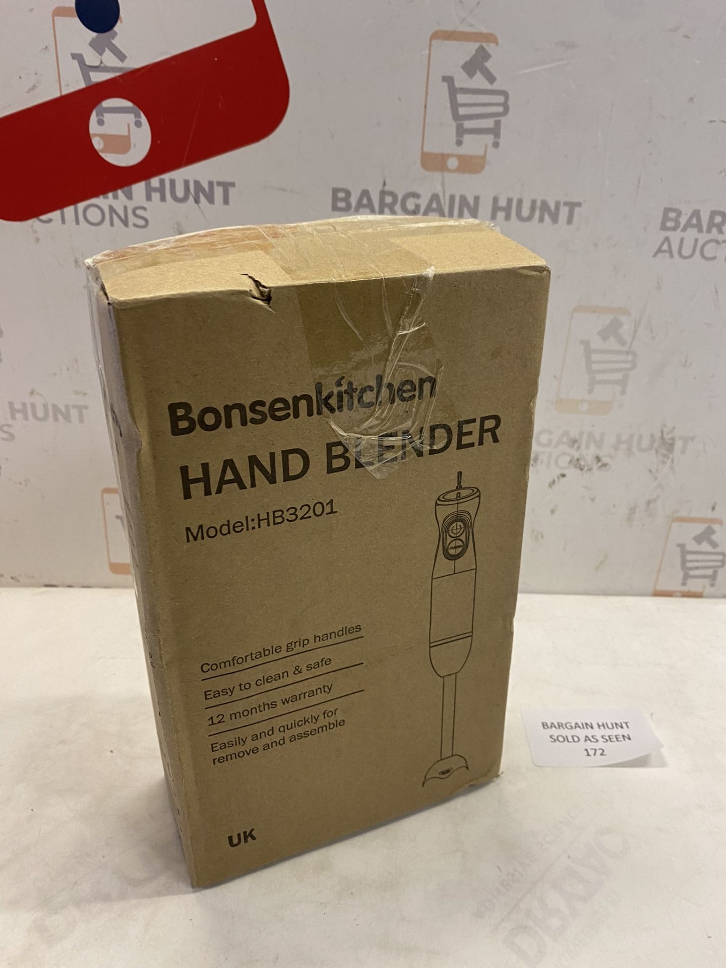 Bonsenkitchen Hand Blender, 300W Immersion Blender Handheld, Stick Blender Electric with Stainless - Image 2 of 2