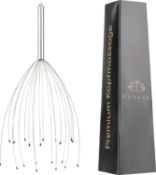 RRP £64 Set of 8 x PURAVA (Original) - Premium Head Massager with Metal Handle and Improved Design -