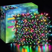RRP £39.99 ELKTRY 100M 1000LED Fairy String Lights Outdoor/Indoor, Green Wire Christmas Fairy Lights