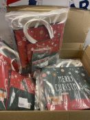 RRP £60 Set of 6 x christmas paper bags gift bag, 4* xmas large gift bags with handles and 4*