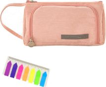 RRP £44 Set of 4 x Pencil Case, Big Capacity Pencil Pen Pouch, Stationery Bag Supplies Box for