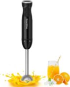 Bonsenkitchen Hand Blender, 300W Immersion Blender Handheld, Stick Blender Electric with Stainless