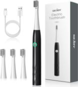 Set of 2 x Sejoy Electric Toothbrush, Rechargeable Power Toothrush, 3 Modes and 2 Minutes Build in