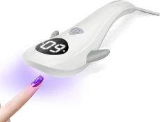 RRP £48 Set of 4 x Holres Handheld UV Nail Lamp 5W Mini LED Gel Nail Lamp Whale Shape Quick Drying