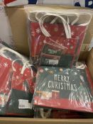 RRP £60 Set of 6 x christmas paper bags gift bag, 4* xmas large gift bags with handles and 4*