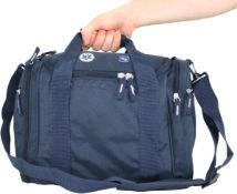 RRP £37.99 ELITE BAGS Small Blue Nurse Bag With Multiple Pockets Unkitted - 37 x 25 x 20 cm