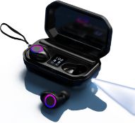 RRP £29.99 Vaykwo Bluetooth 5.2 Mini Pocket Wireless Earbuds with Deep Bass, TWS Noise Cancel