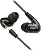 RRP £52 Set of 4 x iRock A8 Hi-Res in Ear Monitors IEM Noise-Isolating Earbuds with Mic and
