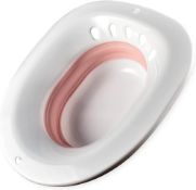 RRP £18.99 T2 Foldable Sitz Bath for Toilet Seat – Portable Bidet for Toilet Postpartum,