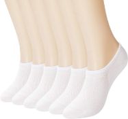 RRP £38 Set of 2 x +MD 6 Pack Mens Bamboo No Show Loafer Socks Seamless Toe Non Slip Invisible Socks