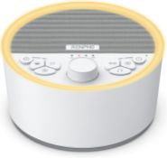 RRP £29.99 RENPHO White Noise Machine Rechargeable, Sound Machine with 8 Night Light for Baby Sleep,