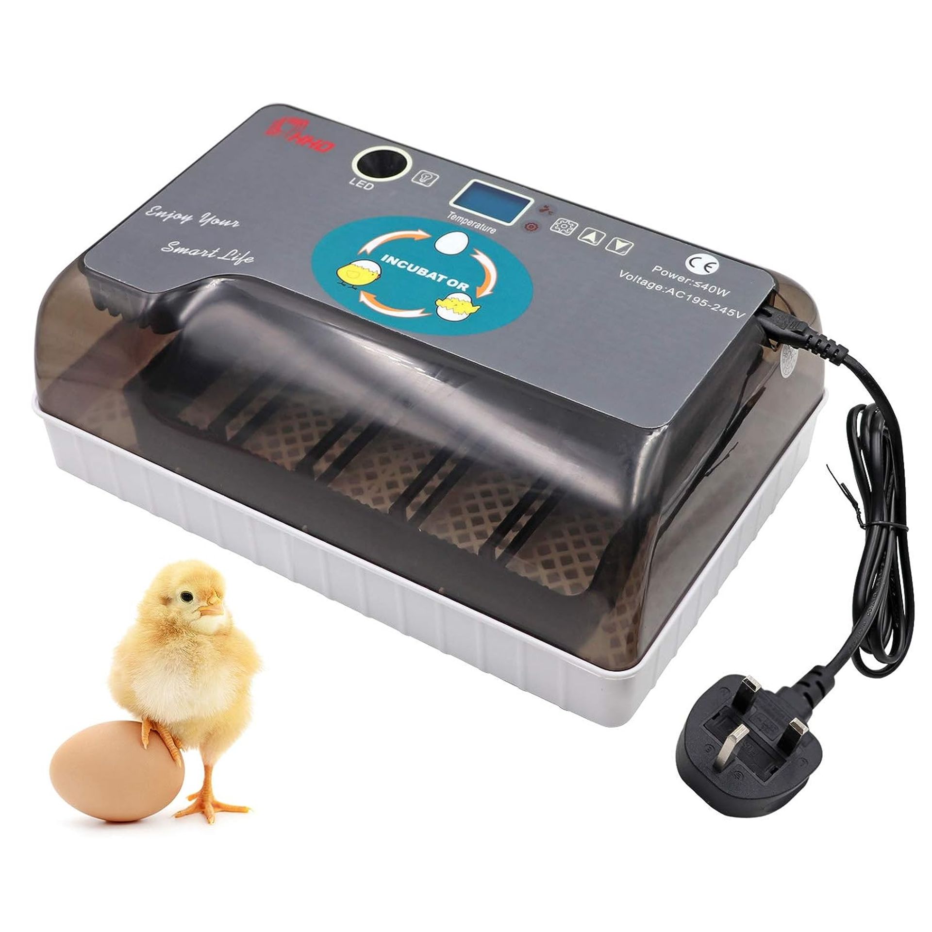 RRP £72.99 Svauoumu 12 Eggs Incubator Breeding Egg Incubator Automatic Turnover Incubation,