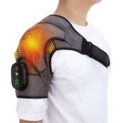 RRP £49.99 EDIFOLLY Heating Shoulder Wrap with Vibration Massager, Electric Heated Shoulder