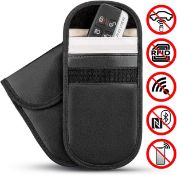 RRP £133 Set of 19 x Copackr, 2-Pack, PU Leather Faraday Bag car key signal blocker pouch, key